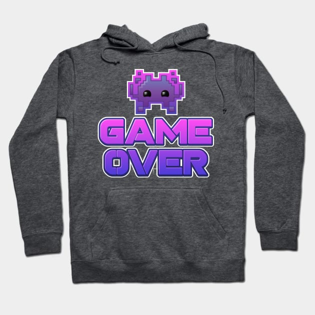 Game Over - Alien Invader Emoji Hoodie by PiercePopArt